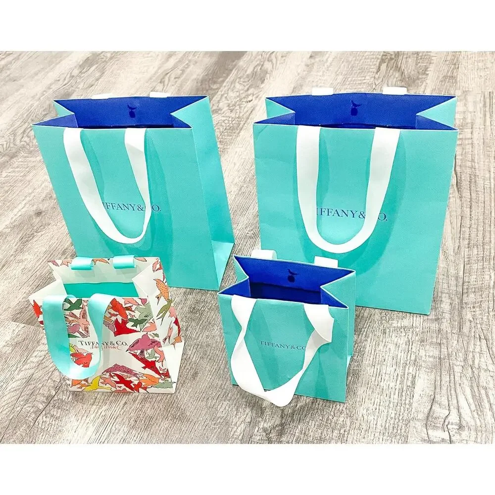 Tiffany & Co. Shopping Bags Bird on a Rock Andy Warhol Set of 4